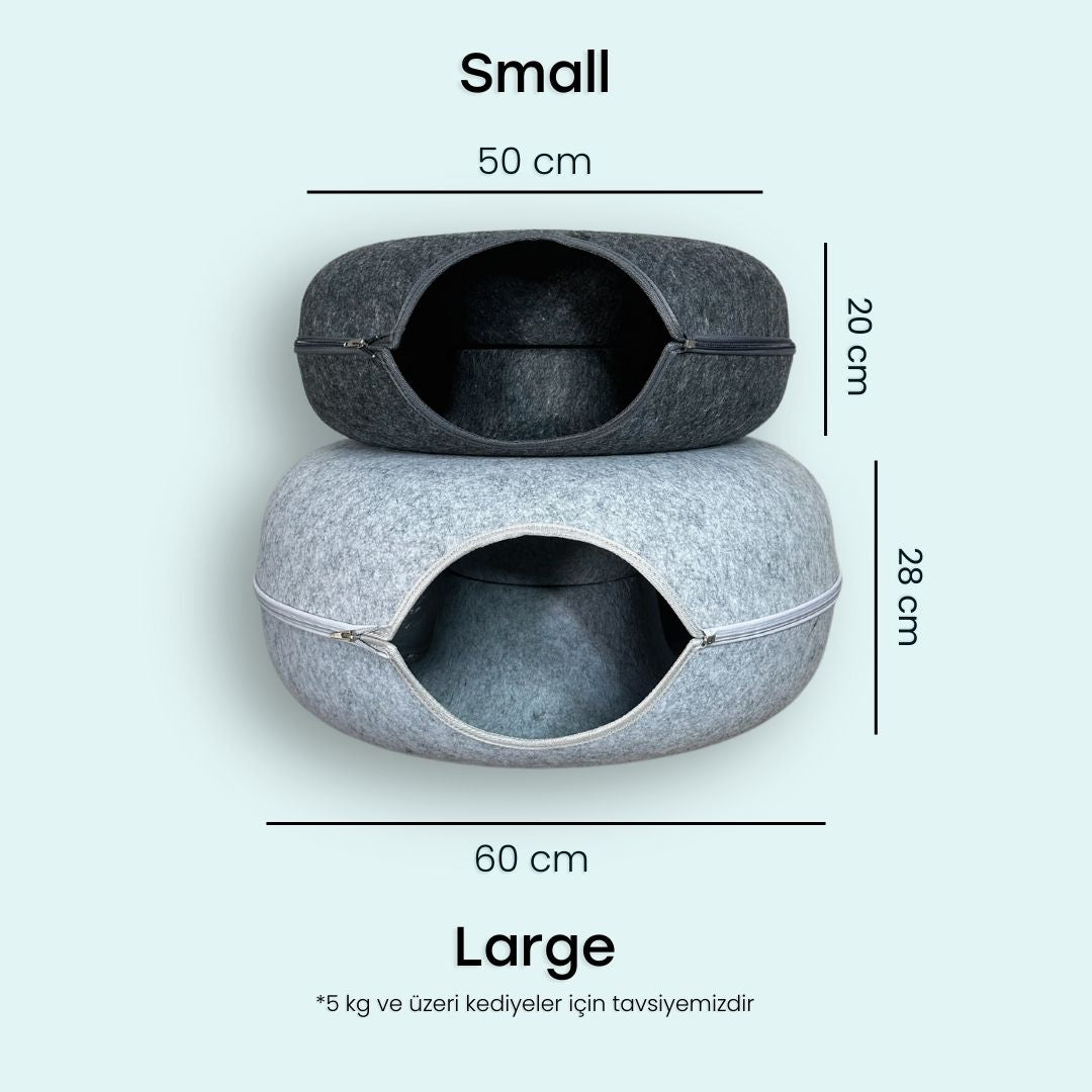 Donut Kedi Yatağı - Donut Kedi Tüneli