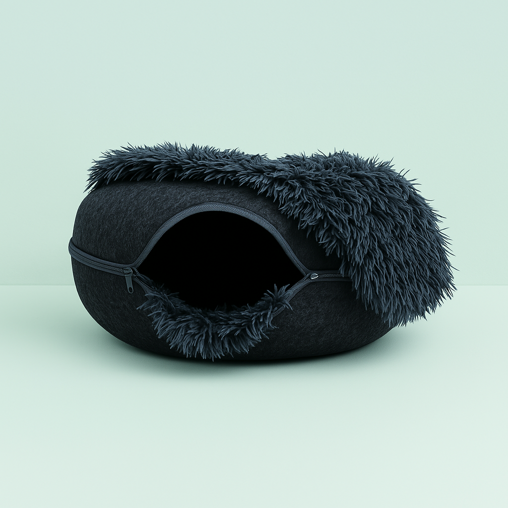 Peluş Donut Kedi Tüneli