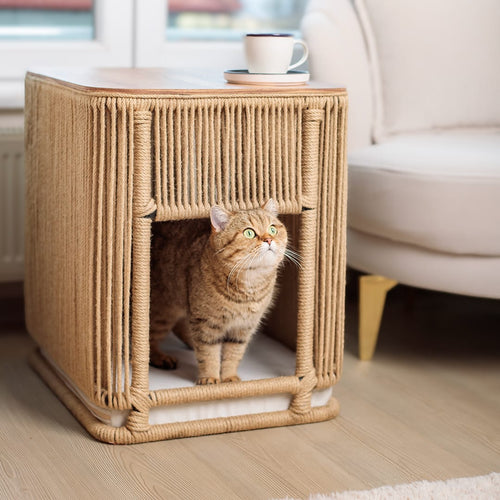 Jüt Kedi Evi Sehpa