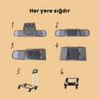 Büyük Turta - Tekerlekli Kedi Taşıma Çantası