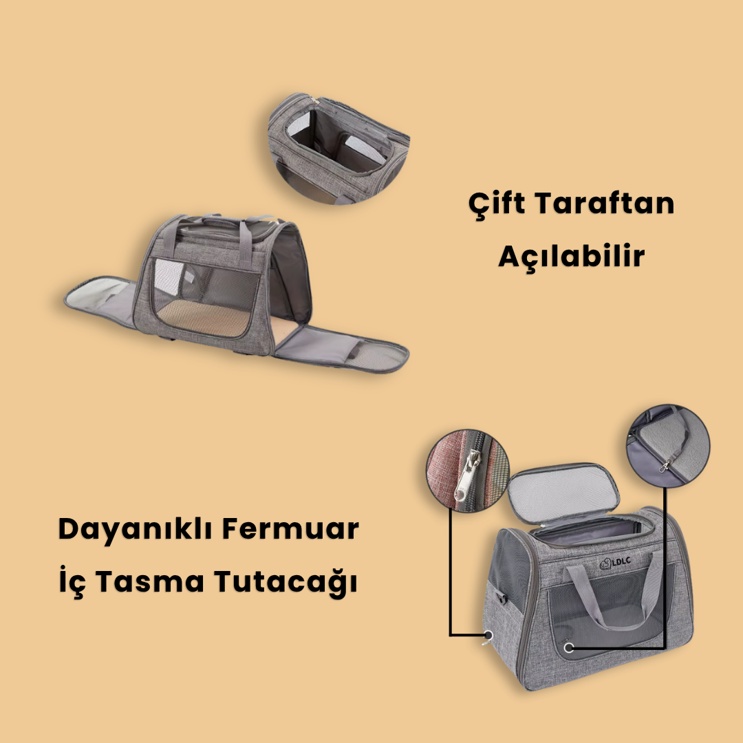 Büyük Turta - Tekerlekli Kedi Taşıma Çantası