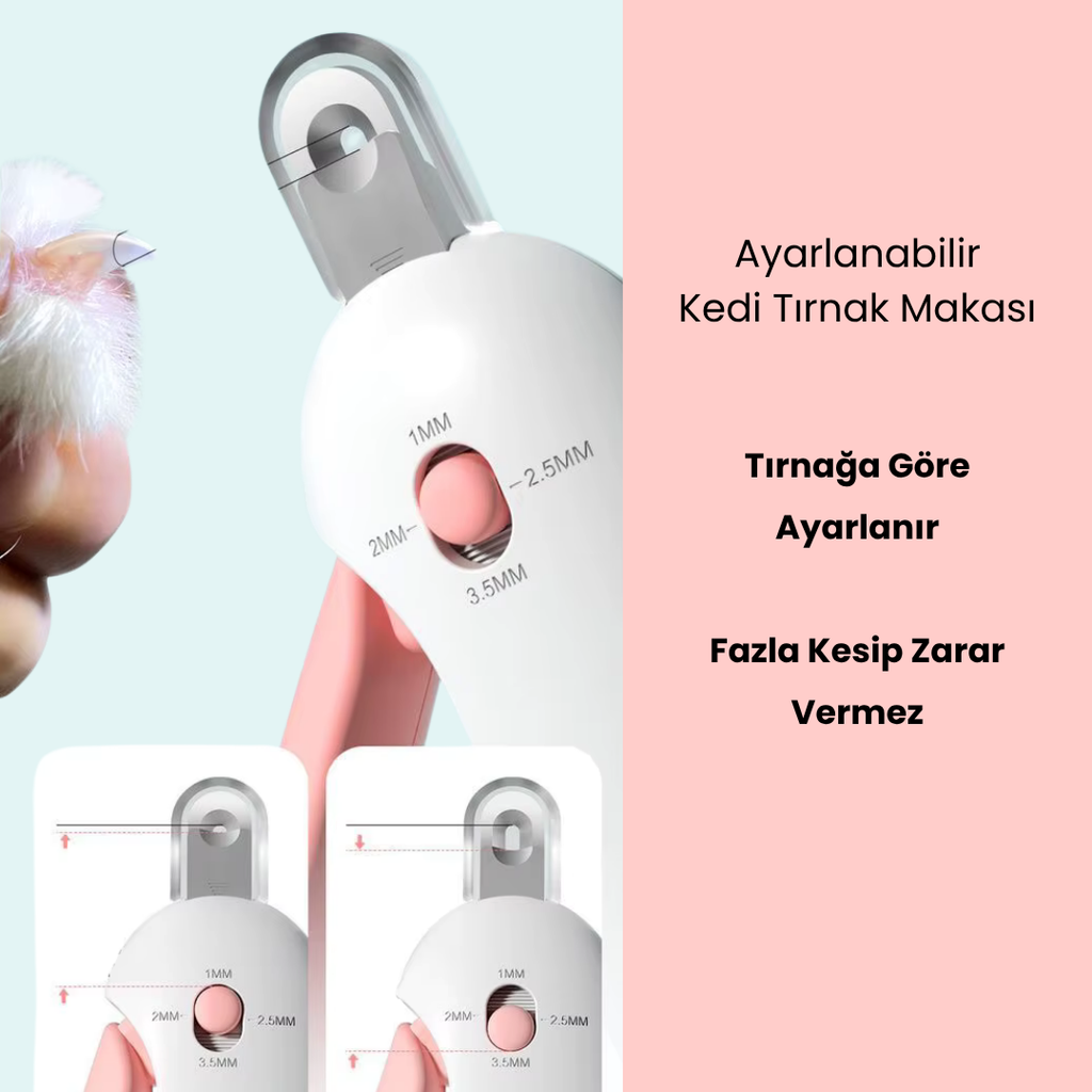 Ayarlanabilir Kedi Tırnak Makası