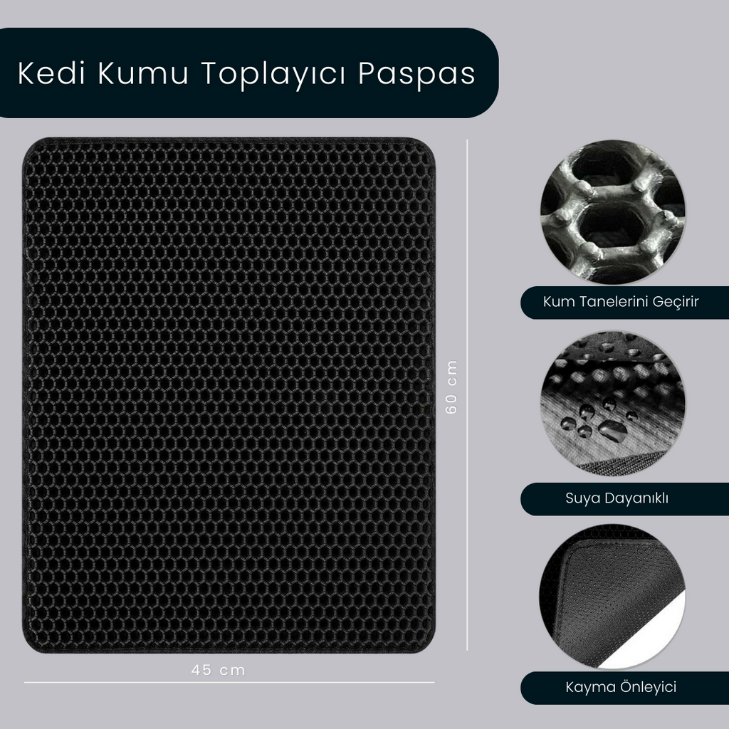 Kedi Kumu Toplayıcı Paspas